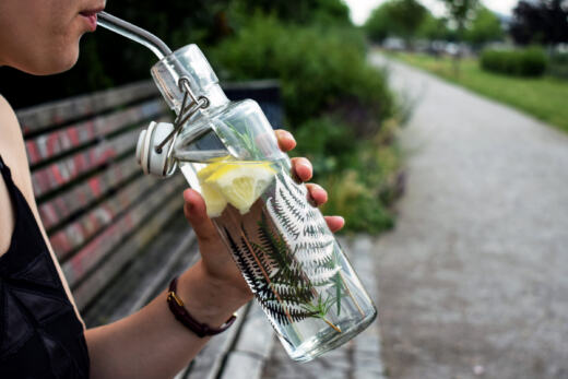 soulstraw gebogen - Strohhalm aus Glas - 5er Pack
