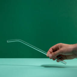 soulstraw gebogen - Strohhalm aus Glas - 5er Pack