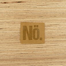 Ein Label zum Aufnähen –  "Nö." - camel