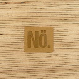 Ein Label zum Aufnähen –  "Nö." - camel