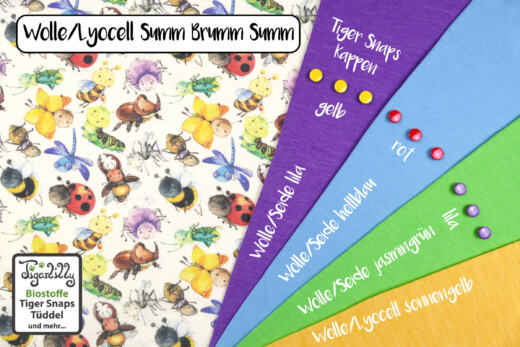 Wolle/Lyocell Bio Sommersweat - SUMM BRUMM SUMM