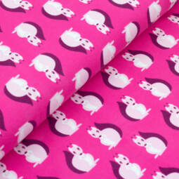 Biojersey - Stoffonkel - Eichhörnchen pink