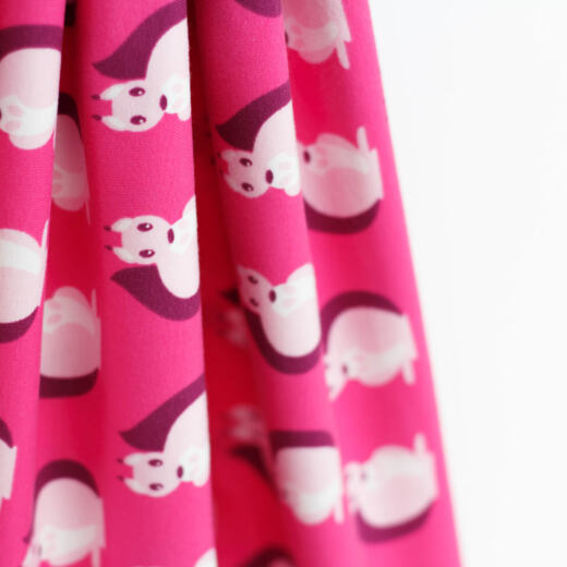 Biojersey - Stoffonkel - Eichhörnchen pink