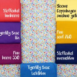 Biojersey - Tigerlilly - Blümchen hell – Bild 2