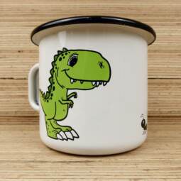 Ein Emaillebecher 250ml - Tigerlilly EP - Dinosaurier & Ameise