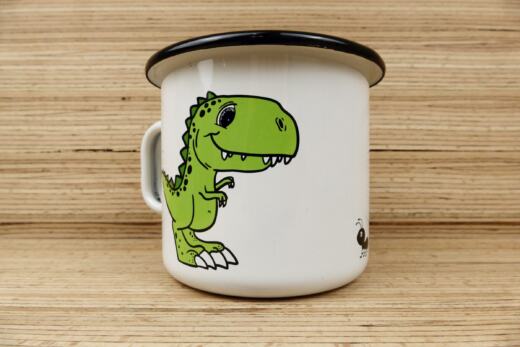 Ein Emaillebecher 250ml - Tigerlilly EP - Dinosaurier & Ameise