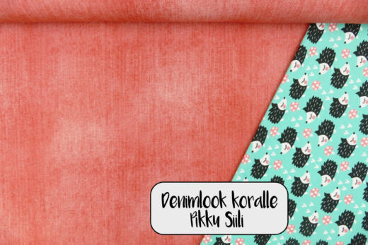 Bio Sommersweat - Tigerlilly - Denimlook koralle