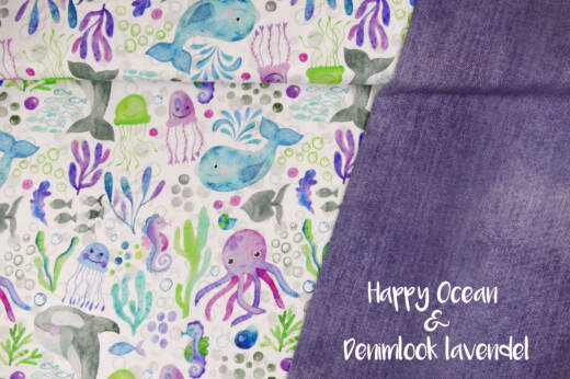 Bio Sommersweat - Tigerlilly EP - Denimlook lavendel