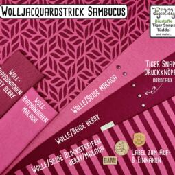Bio Wolljacquardstrick - Sambucus berry/malaga – Bild 5
