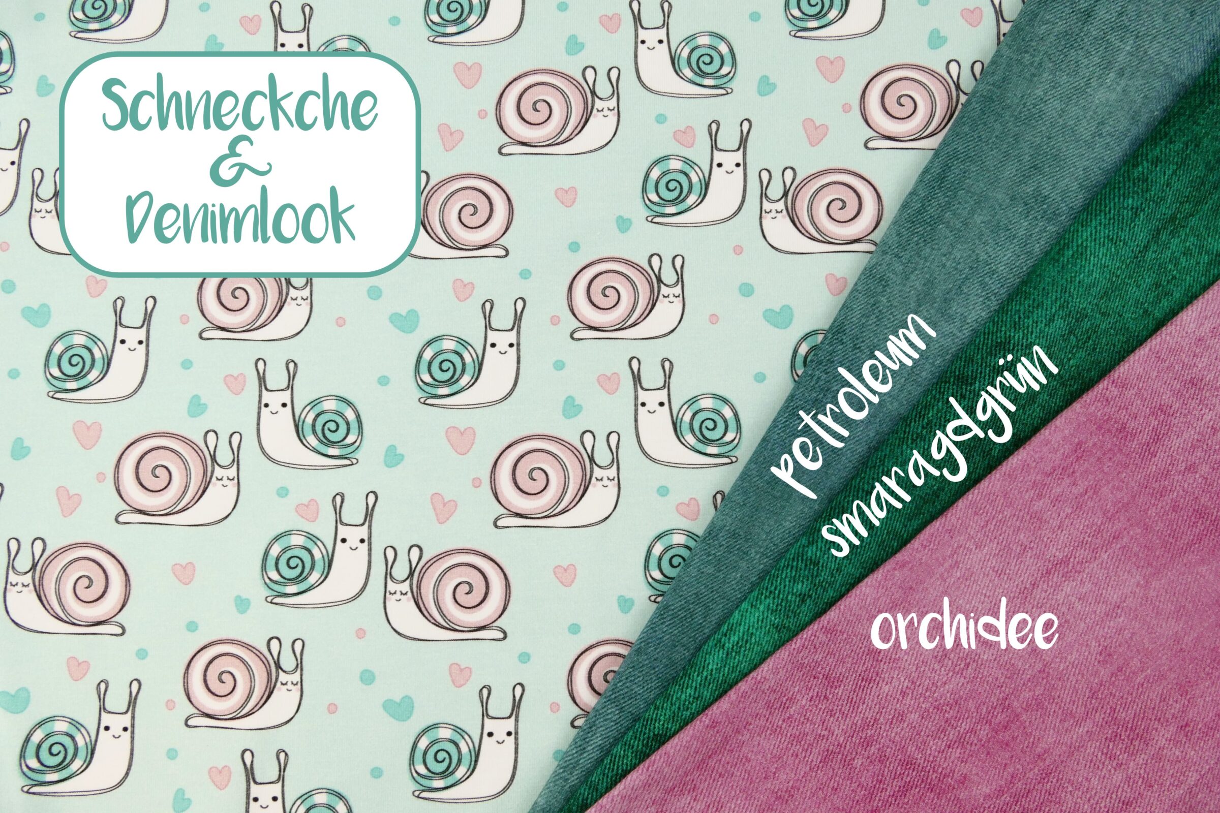Schneckche + Denimlook Kombi
