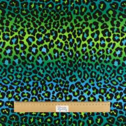 Bade-/Sportjersey (aus recyceltem Polyester) - Leopard grün/türkis – Bild 2