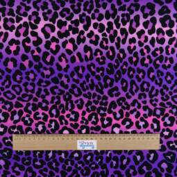 Bade-/Sportjersey (aus recyceltem Polyester) - Leopard pink/lila – Bild 2