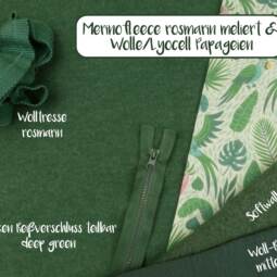 Wolle/Lyocell Biojersey - Papageien – Bild 4