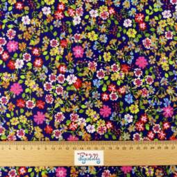 Bade-/Sportjersey (aus recyceltem Polyester) - Wildblumen navy – Bild 2
