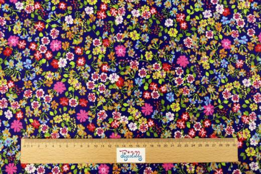 Bade-/Sportjersey (aus recyceltem Polyester) - Wildblumen navy
