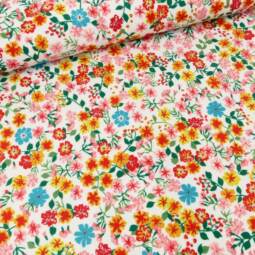 Bade-/Sportjersey (aus recyceltem Polyester) - Wildblumen pfirsich