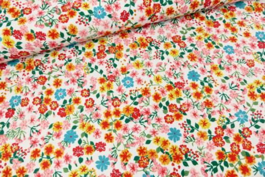 Bade-/Sportjersey (aus recyceltem Polyester) - Wildblumen pfirsich