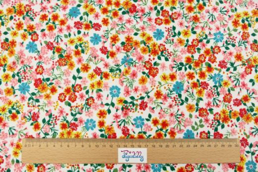 Bade-/Sportjersey (aus recyceltem Polyester) - Wildblumen pfirsich