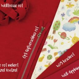 Bio Merinofleece - rot meliert – Bild 5