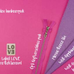 Bio Tuchloden aus 100% Wolle - himbeerpink – Bild 2
