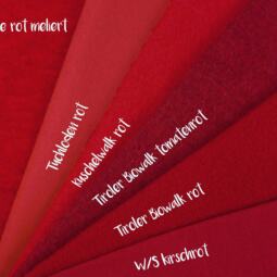 Wolle/Seide Biojersey - kirschrot – Bild 2