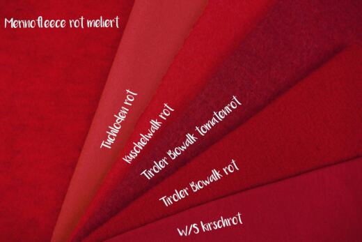 Wolle/Seide Biojersey - kirschrot