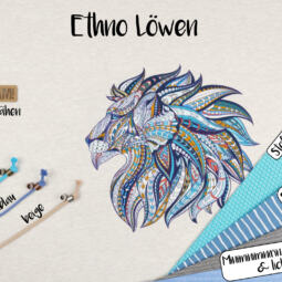 Biojersey - Tigerlilly - Ethno Löwen (100cm) – Bild 6