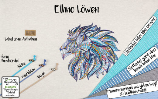 Biojersey - Tigerlilly - Ethno Löwen (100cm)