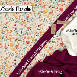 Wolle/Seide Biojersey - Floralie – Bild 5