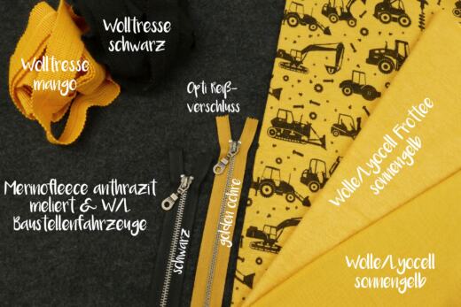 Bio Merinofleece - anthrazit meliert