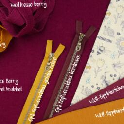 Bio Merinofleece - berry – Bild 4