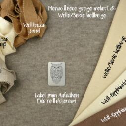 Bio Merinofleece - greige meliert – Bild 2