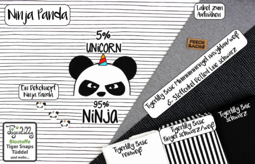 Biojersey - Tigerlilly - Ninja Panda (65cm Rapport)