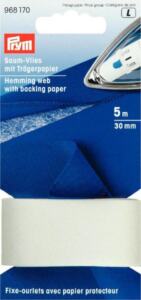 Prym Saumvlies mit Trägerpapier zum Einbügeln