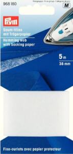 Prym Saumvlies mit Trägerpapier zum Einbügeln