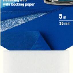 Saumvlies mit Trägerpapier zum Einbügeln - verschiedene Größen (nur noch 30 mm und 38 mm) – Bild 3