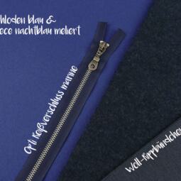 Bio Merinofleece - nachtblau meliert – Bild 4