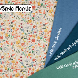 Wolle/Seide Biojersey - Floralie – Bild 4