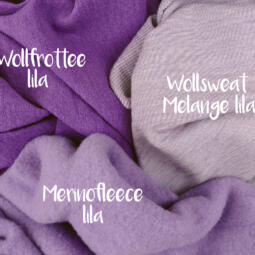 B-Ware: Bio Wollsweat Melange - lila – Bild 10