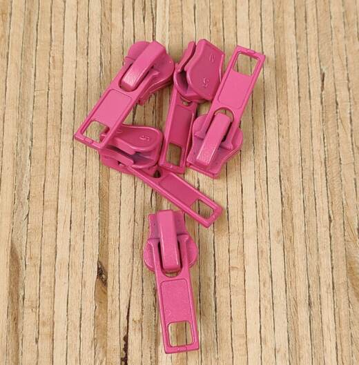 5 Zipper für Krampenreißverschluss endlos 5mm - verschiedene Farben