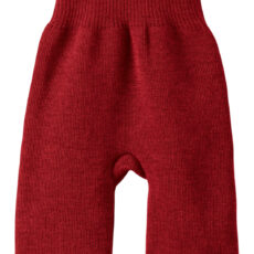 Strick Trägerhose (aus Biowolle) - disana - bordeaux Größe 62/68