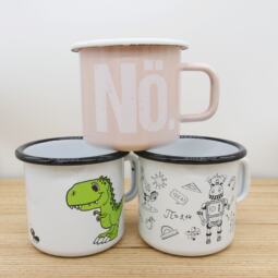 Ein Emaillebecher 250ml - Tigerlilly EP - Dinosaurier & Ameise – Bild 5