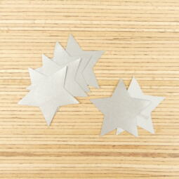 Ein Label zum Aufnähen - "Stern" reflektierend (3M™ Scotchlite™) – Bild 3