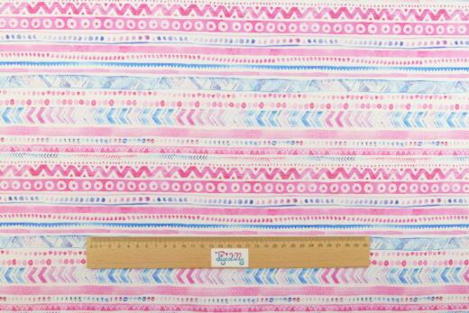 PUL Stoff bedruckt - Pink India