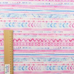 PUL Stoff bedruckt - Pink India – Bild 3