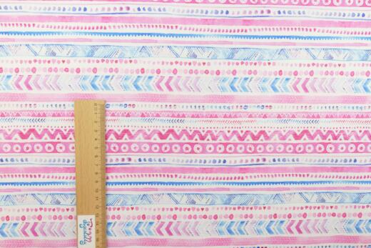 PUL Stoff bedruckt - Pink India