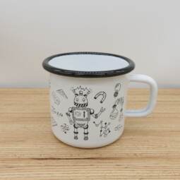 Ein Emaillebecher 250ml - Tigerlilly EP - Wissenschaft
