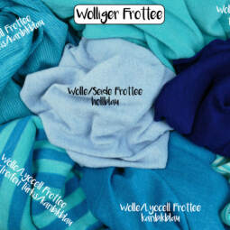 Wolle/Lyocell Bio Frottee - karibikblau (Überbreite) – Bild 3