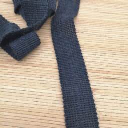 Bio Wolltresse aus 100% Schurwolle - dark denim (ehem. navy meliert) 7259