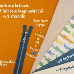 Wolle/Lyocell Biojersey - Krokodile – Bild 3